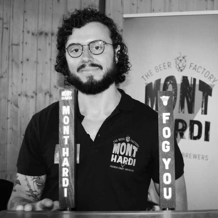 Andrew Goulet brasseur de notre brasserie artisanale mayennaise Mont Hardi
